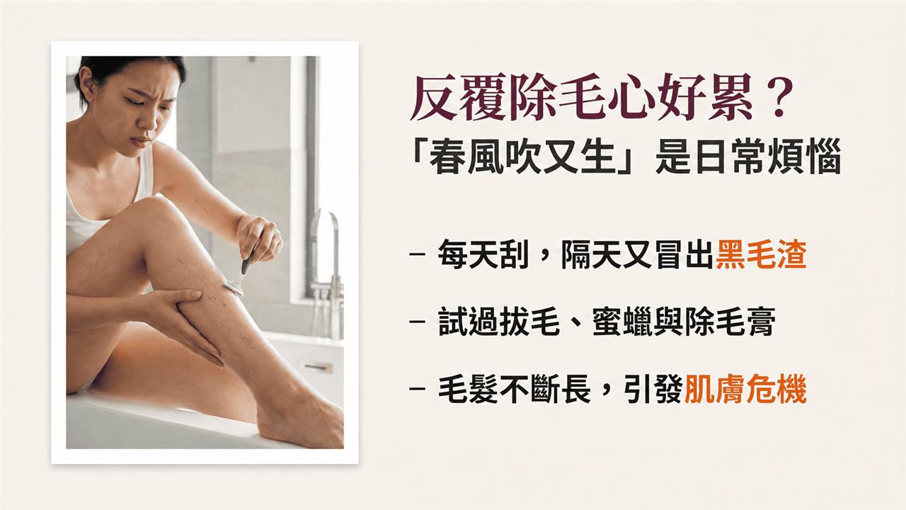 反覆除毛心好累