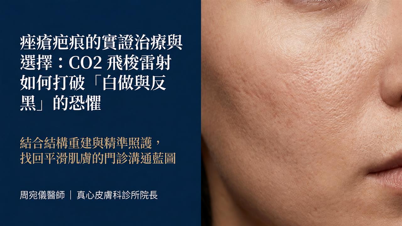 CO2 飛梭雷射痘疤凹洞治療