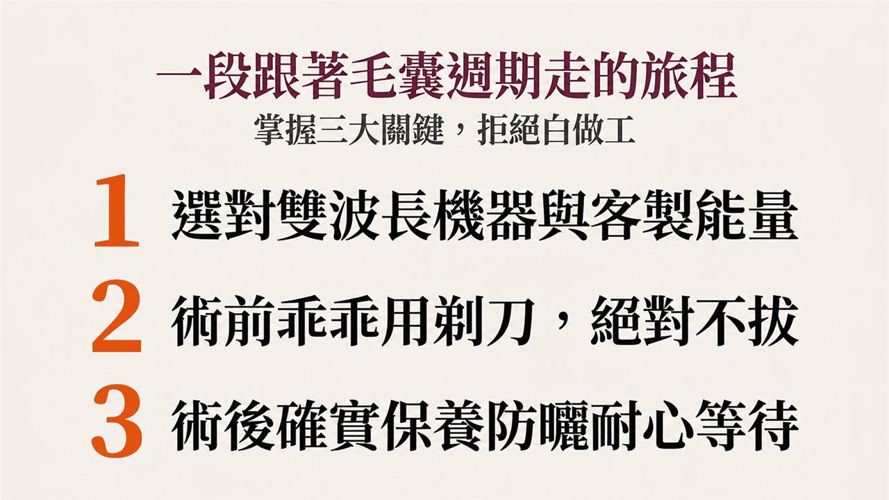 除毛是一段跟著毛囊週期走的旅程